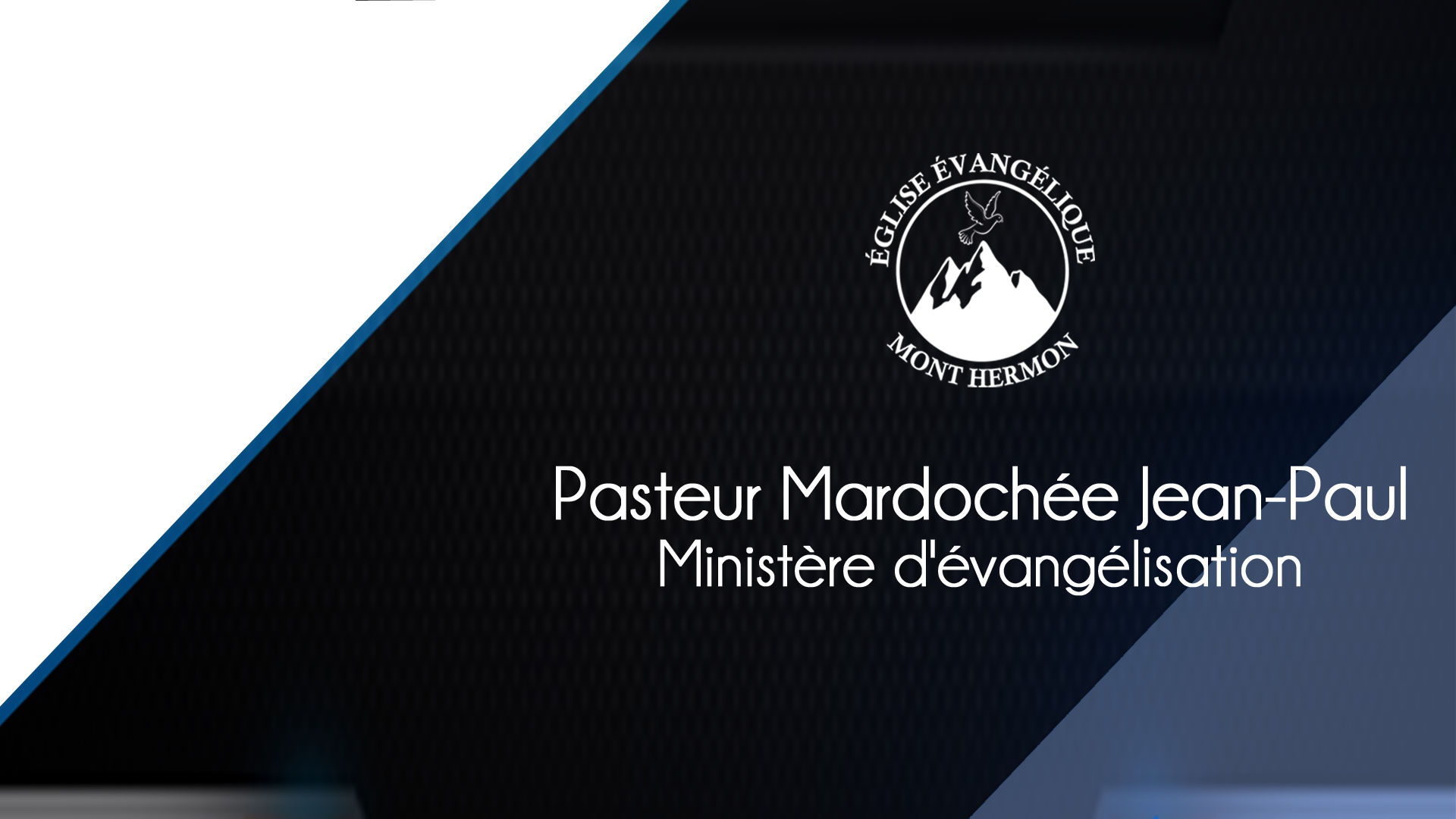 Pasteur Mardochée Jean-Paul